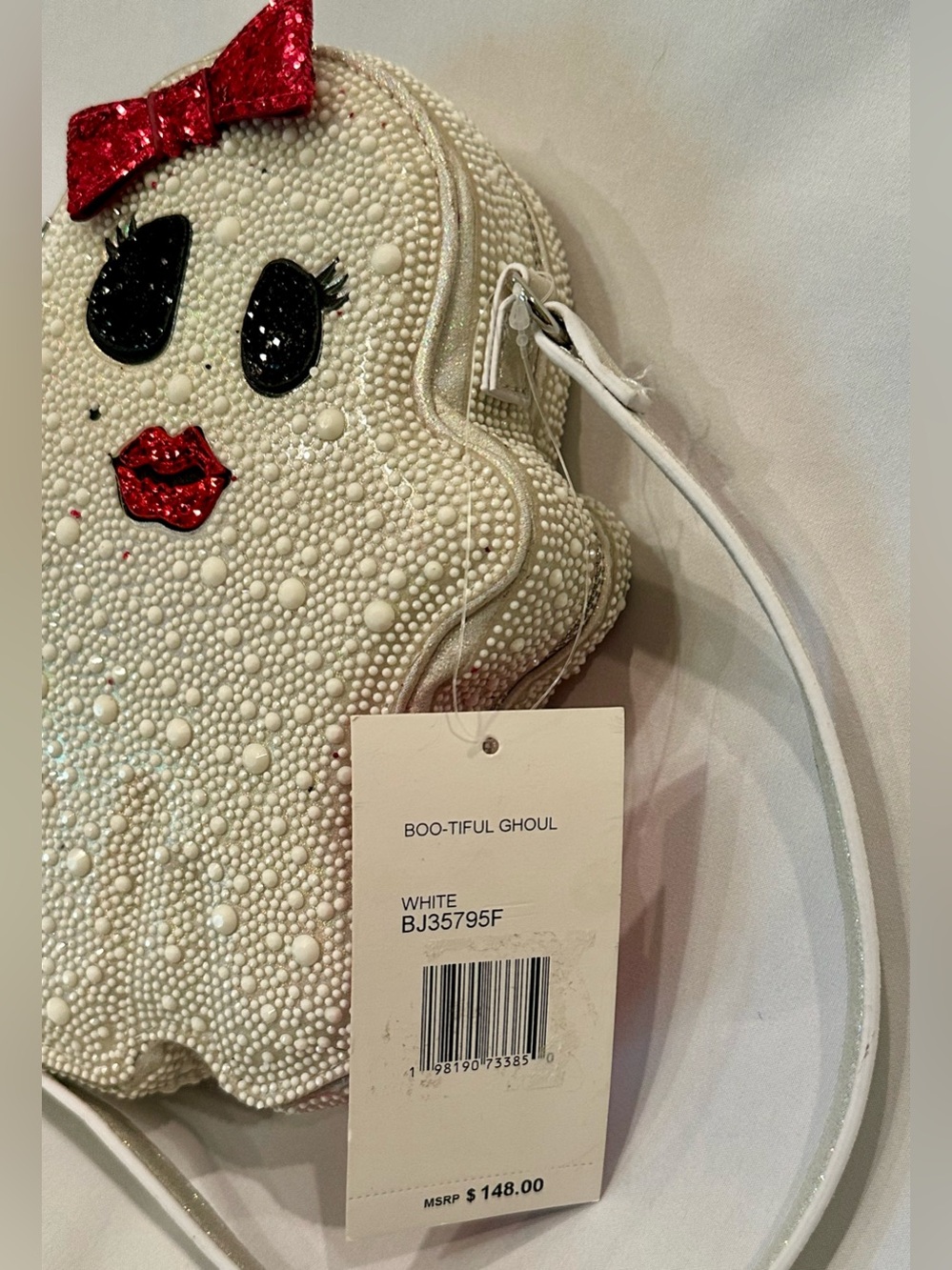 Betsey Johnson Boo Tiful Ghoul Ghost Crossbody Bag - Picture 3 of 8